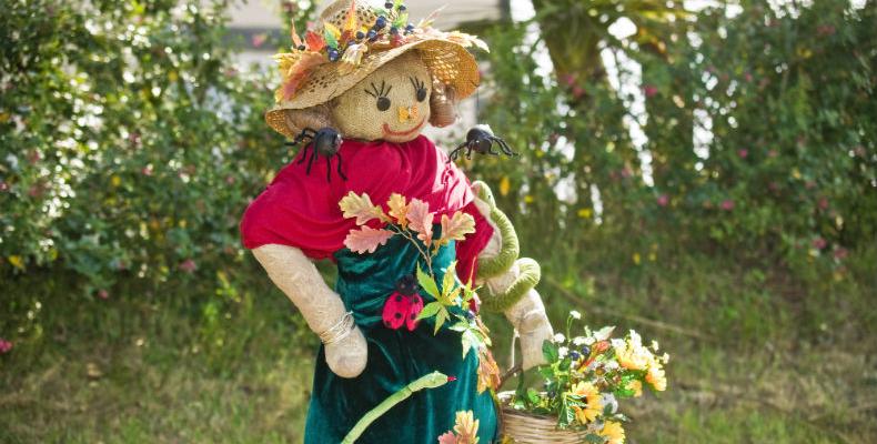 Scarecrow in the Torteval scarecrow festival in Guernsey