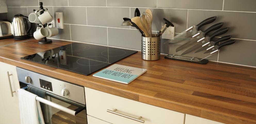 Kitchen in superior cottage - Ellingham Self-Catering Cottages