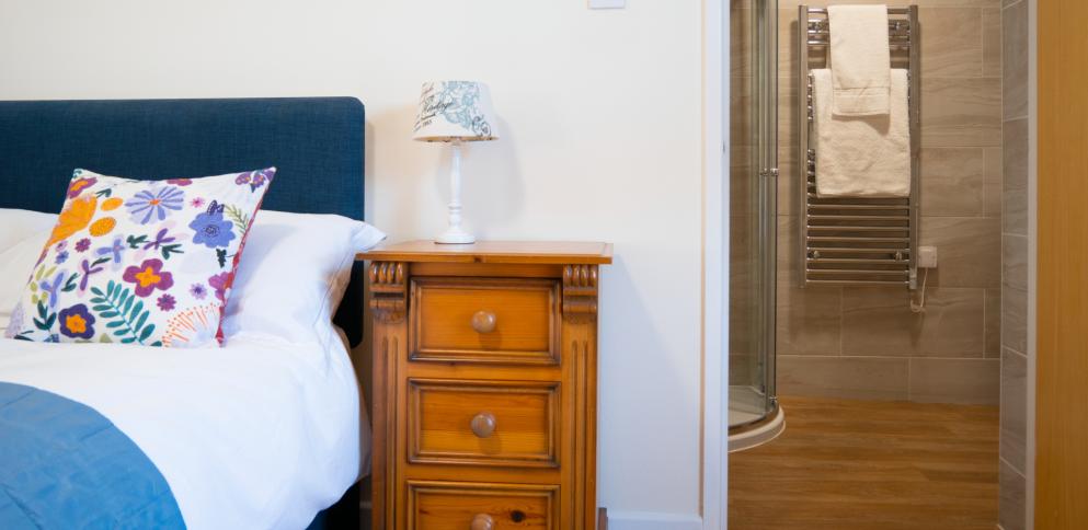 master bedroom in ground floor apartment