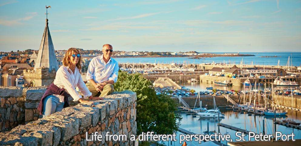 view from Mignot plateau in St Peter Port