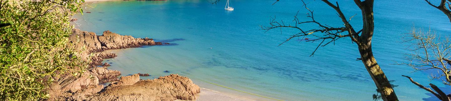 View over Moulin Huet bay