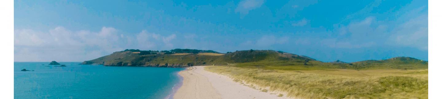 Shell beach in Herm