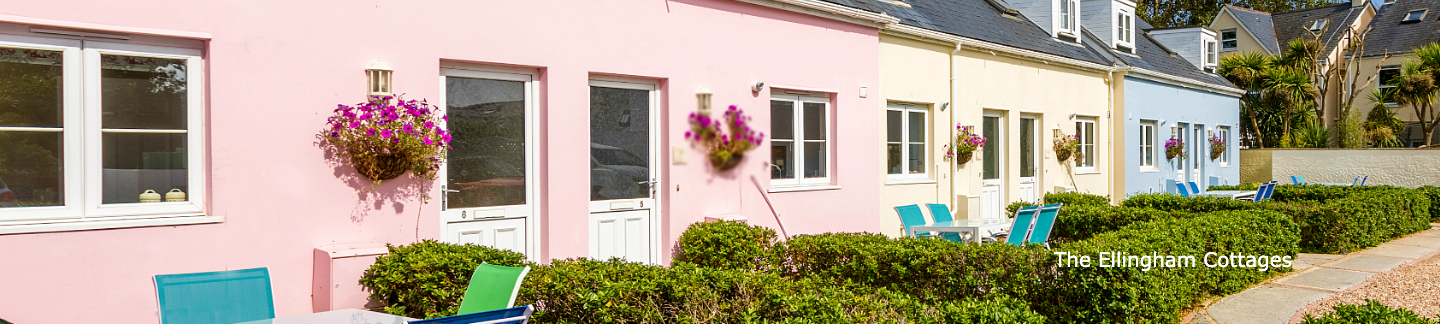 pastel coloured cottages