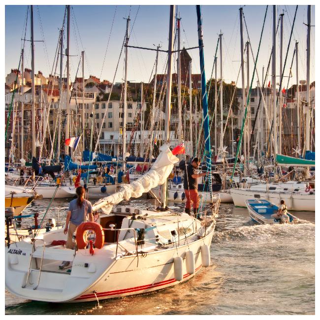 Boat entering Victoria Marina, St Peter Port