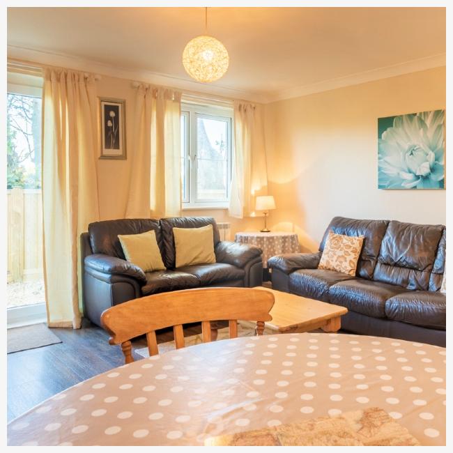 Living room in The Ellingham Cottages in St Martins, Guernsey