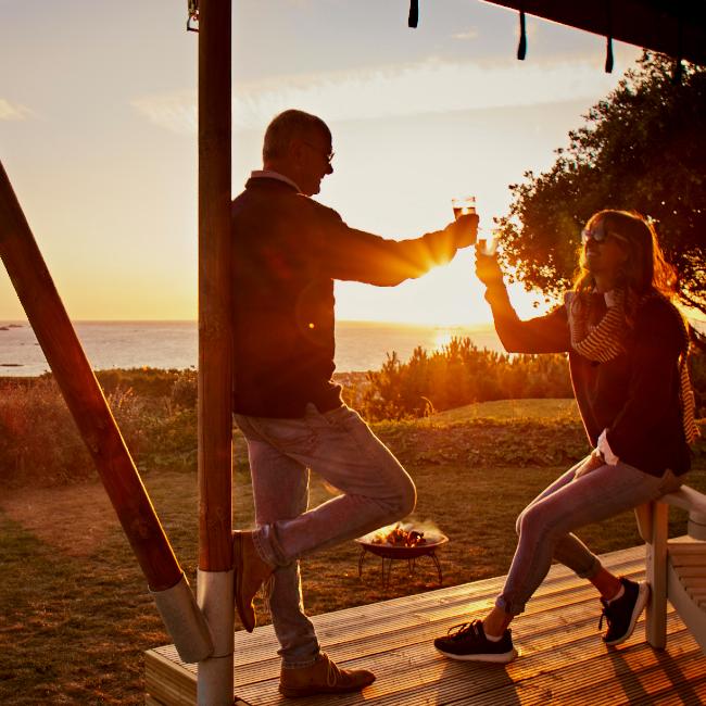 couple by sunset